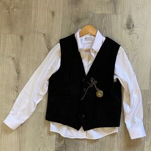 Great Gatsby Costume – Small Vest & Shirt with Pocket Watch Prop